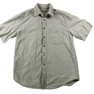 Mens Fieldmaster Shirt Medium Button Up  Short Sleeve Collared